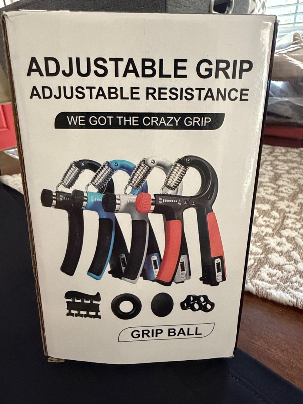Adjustable Grip Strengthener Hand Exerciser - new in box